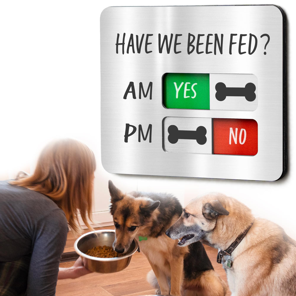 Abudada recordatorio para perros con imán en la cocina para evitar olvidos.