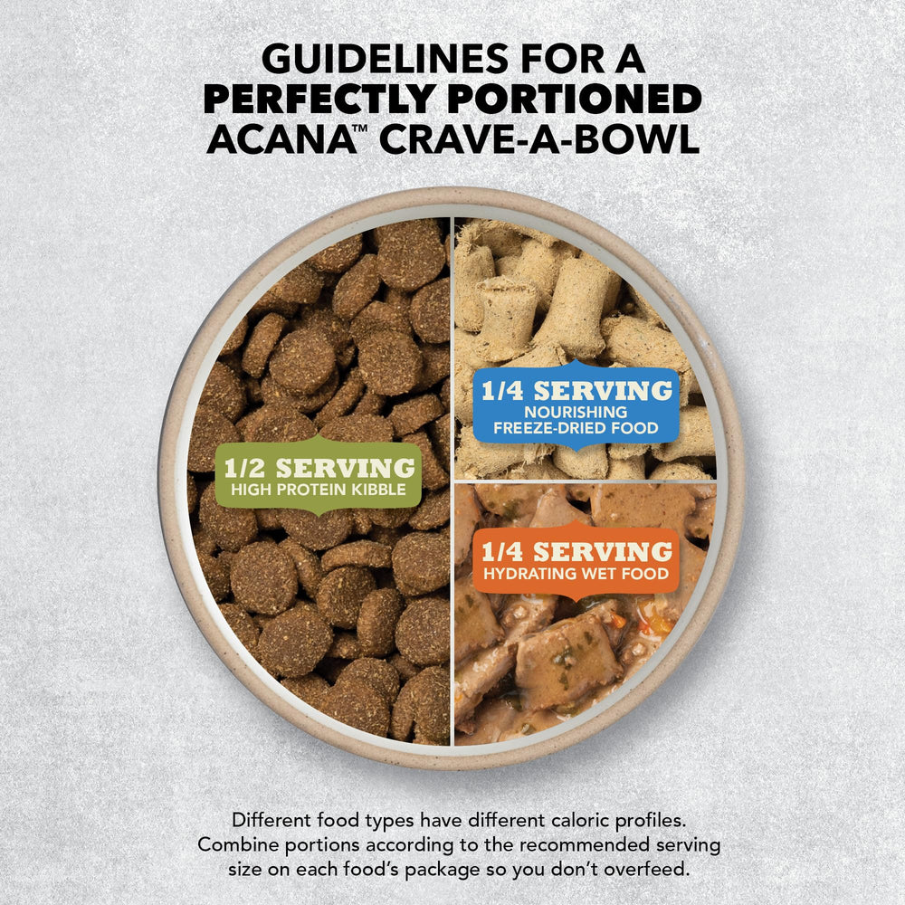 Fabricado en EE. UU. con ingredientes de calidad para ACANA Butcher's Favorites.