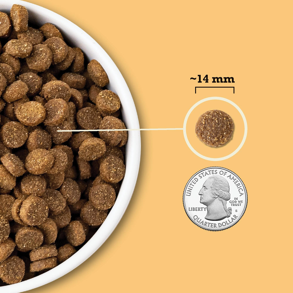 ACANA con granos enteros y vegetales para mantener el peso.