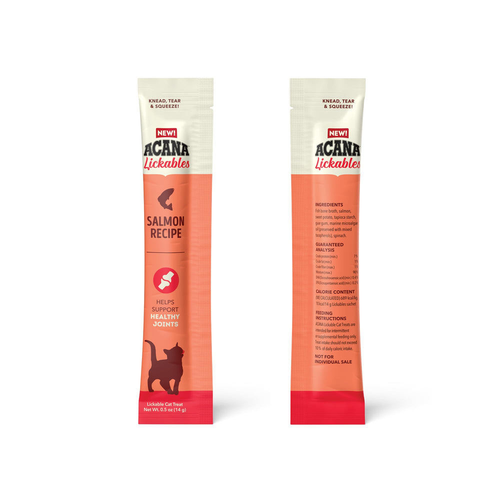 ACANA Lickables con caldo de hueso para hidratación y sabor en cada porción.
