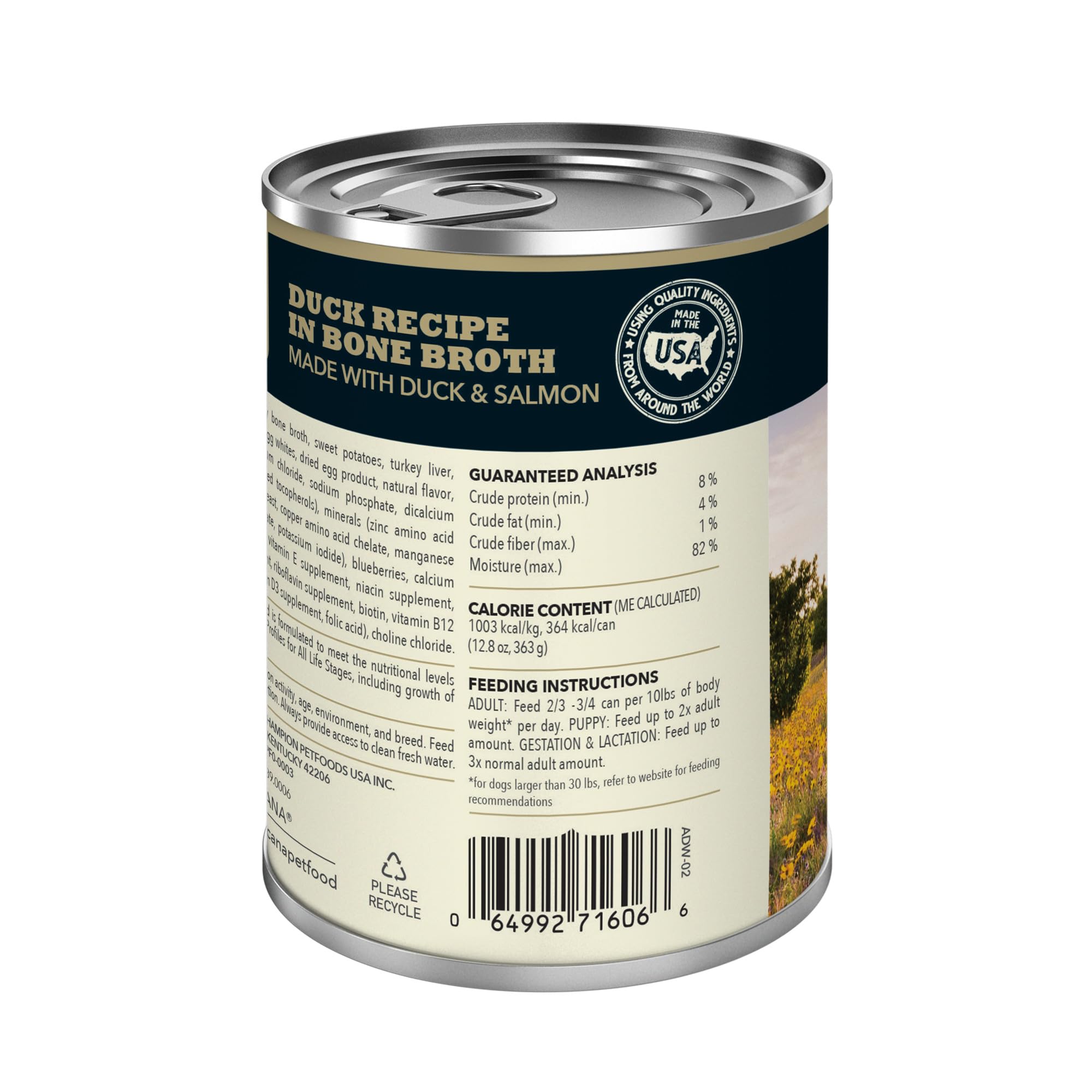 ACANA Premium Chunks pato en caldo de hueso, ideal como topping sobre croquetas.