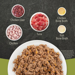ACANA Premium PATE con caldo de hueso para hidratación y sabor tentador.