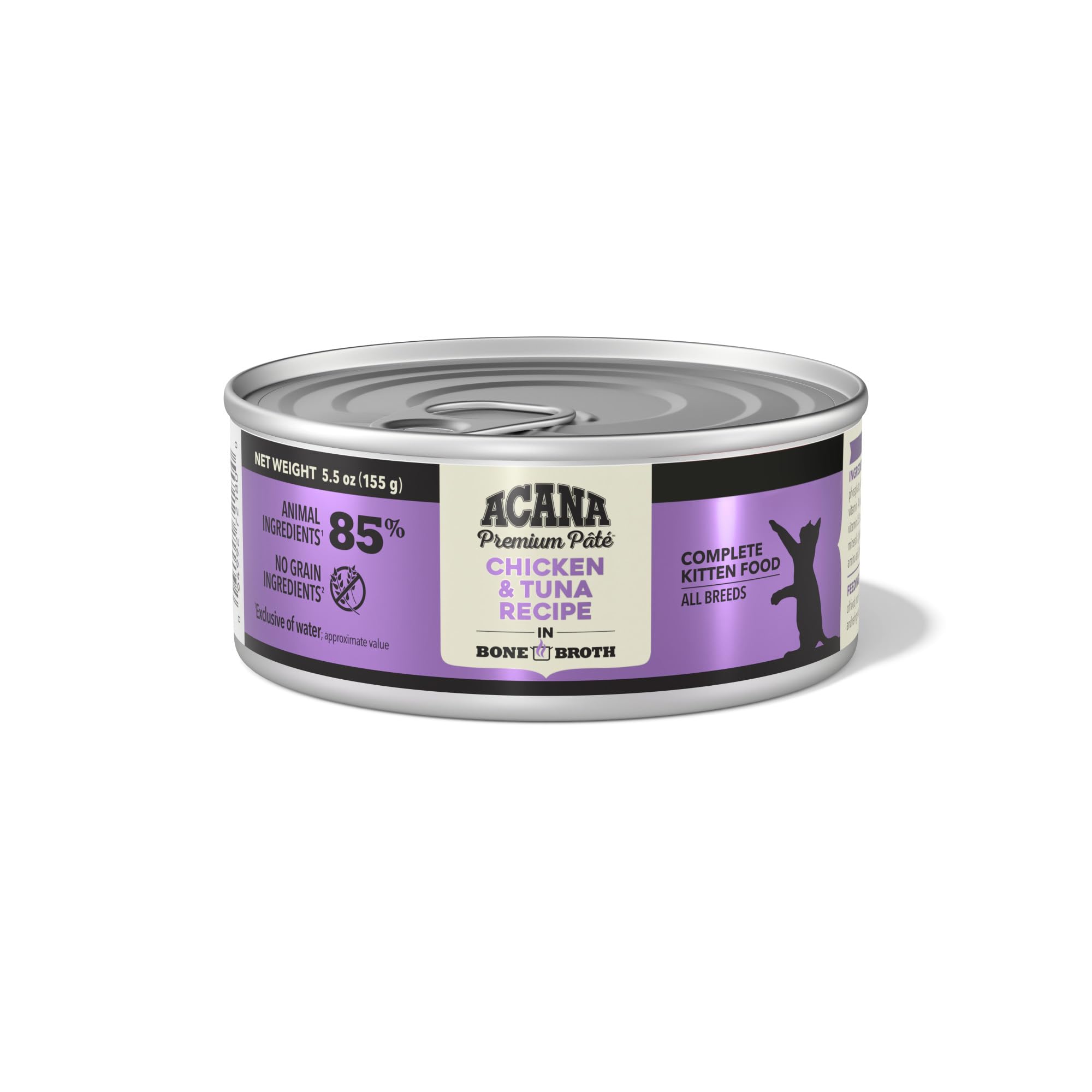 ACANA Premium Pate Gatito, segunda lata 5.5 oz, opción práctica para comidas diarias