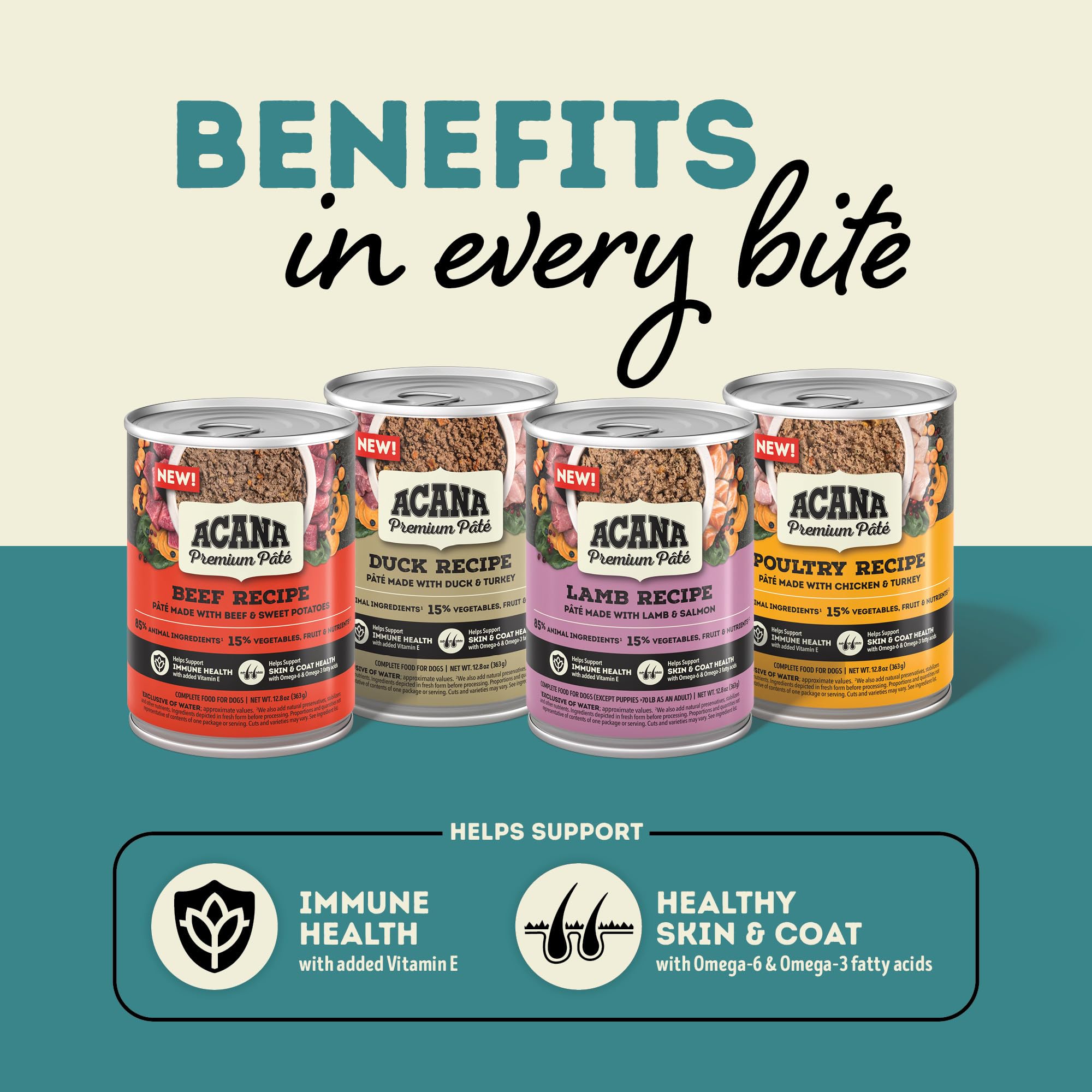 ACANA Premium PATE fabricado en Estados Unidos con ingredientes de calidad mundial