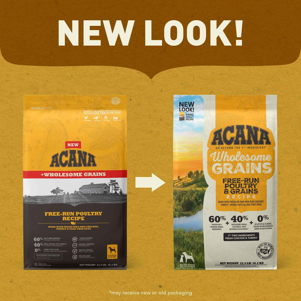 ACANA ácidos grasos omega-3 y omega-6 para piel y pelaje.