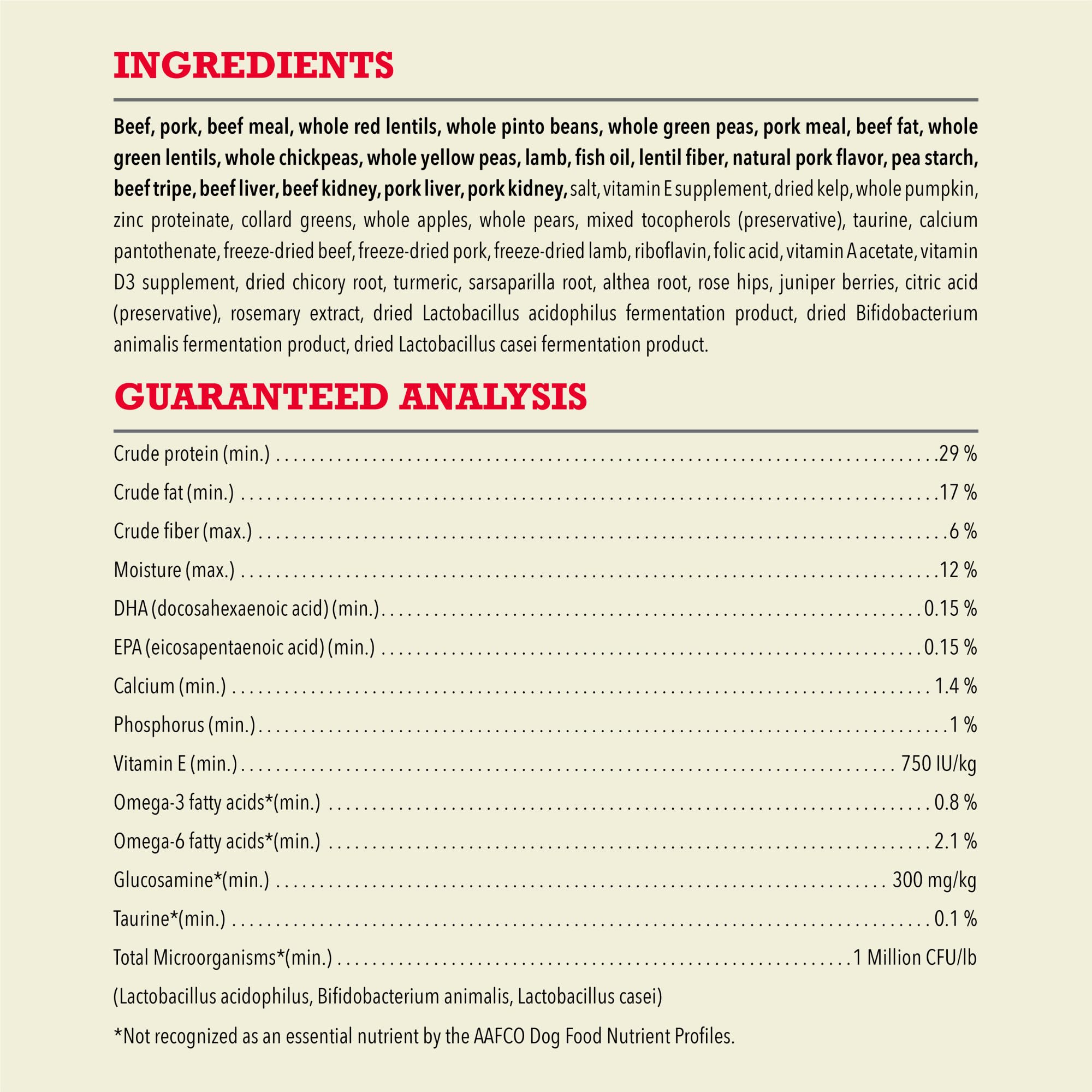 ACANA producido en Estados Unidos con ingredientes de calidad de todo el mundo.
