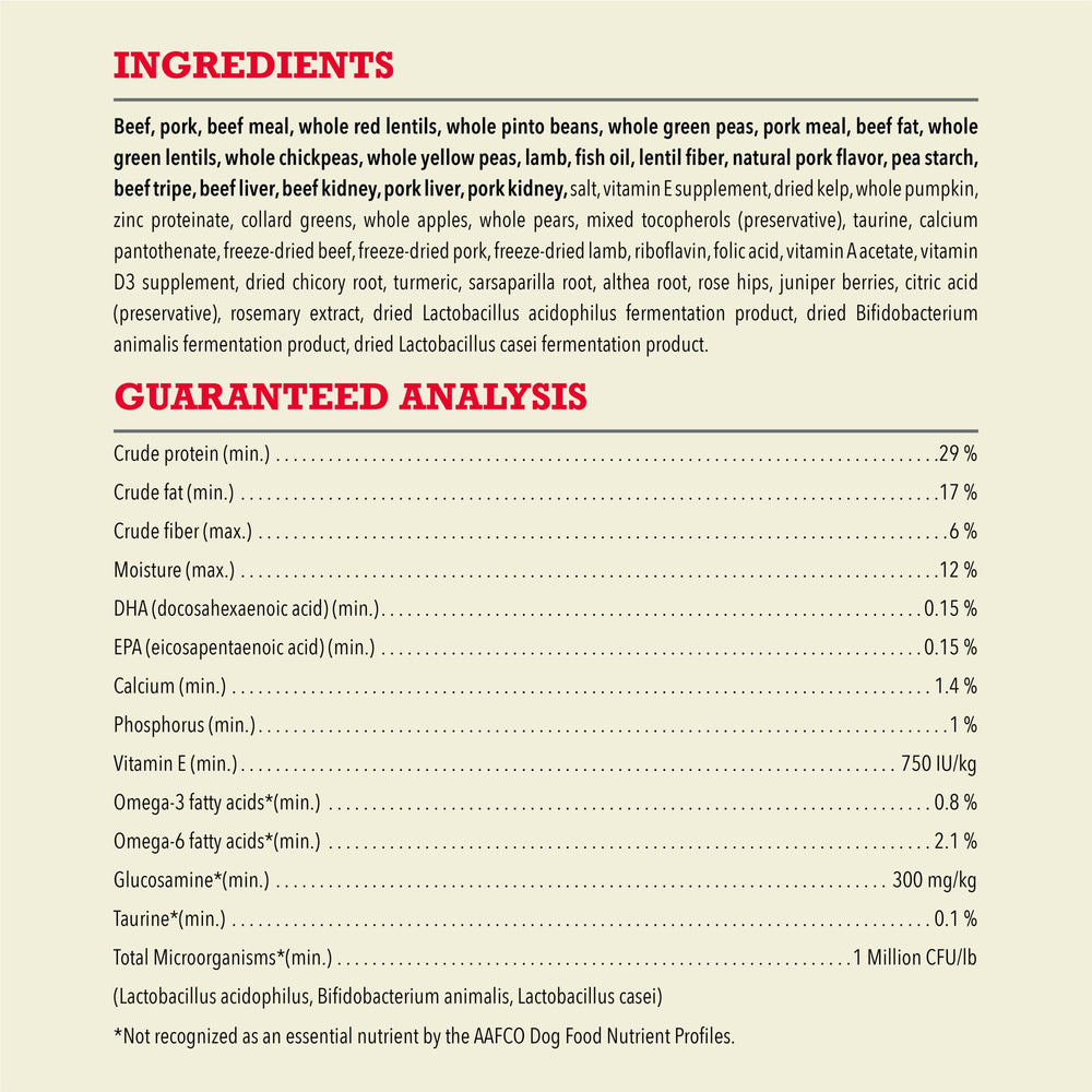ACANA producido en Estados Unidos con ingredientes de calidad de todo el mundo.