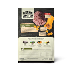 ACANA sin granos con cerdo e hígado, ideal para digestión suave.
