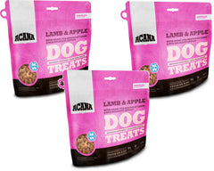 ACANA Singles premio para perros con cordero y manzana, ideal para entrenamiento.