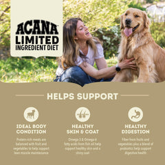 ACANA Singles sin granos: opción limpia para perros sensibles.