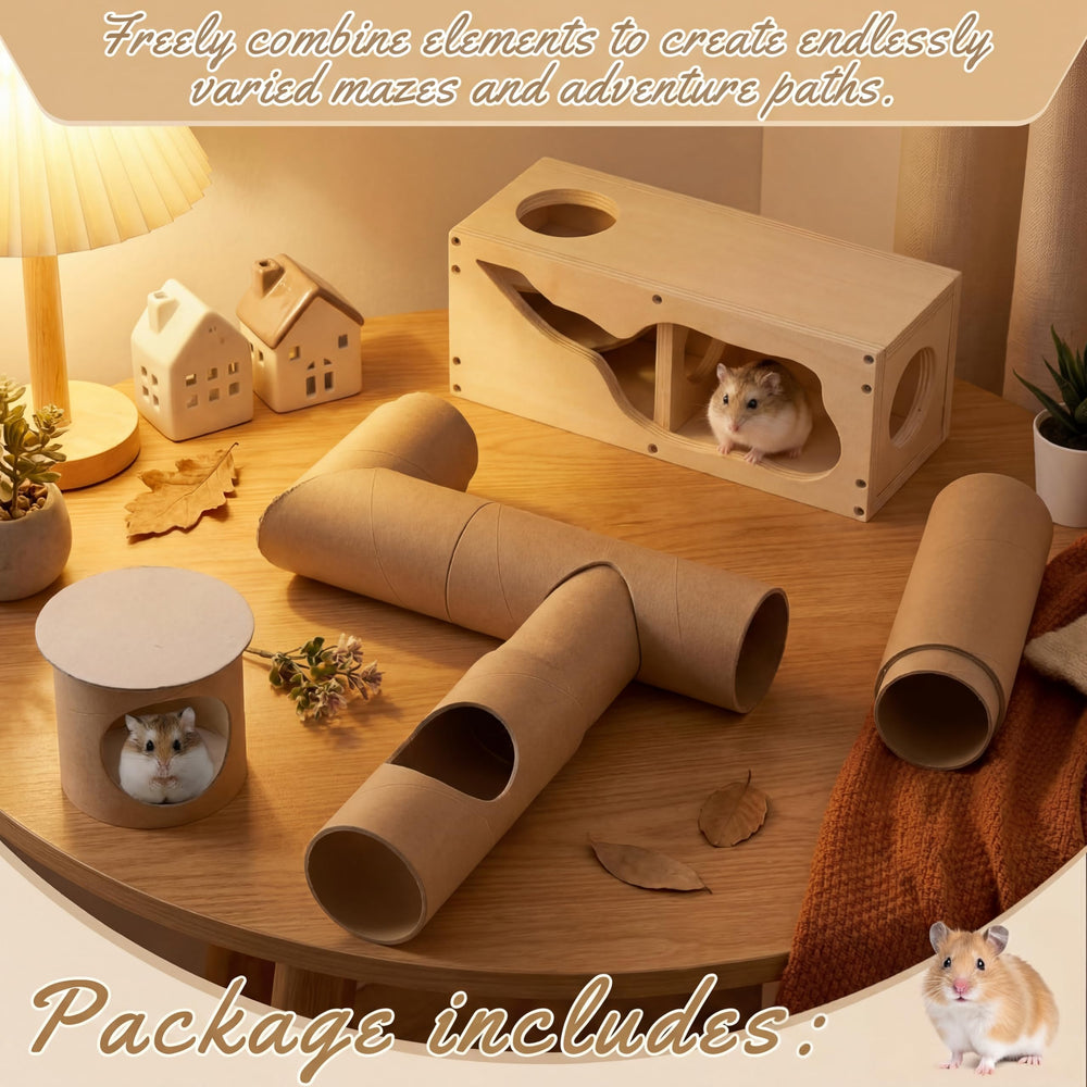 AceOrbit laberinto tuneles hamster, conjunto para explorar y construir laberintos