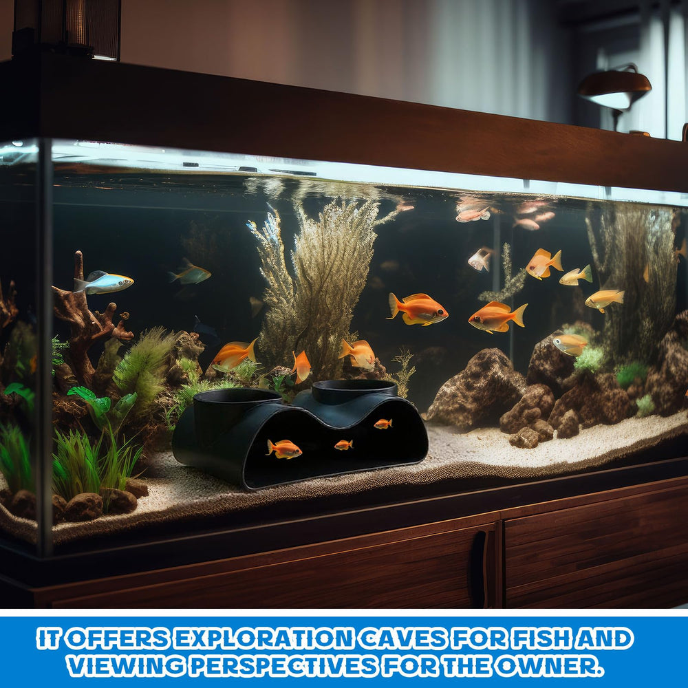 aceorbit material plastico negro resistente para decoracion de acuario.
