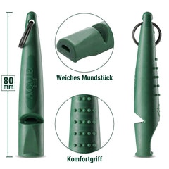 ACME Alpha 211.5 silbato de alcance largo para perros grandes en entrenamientos.