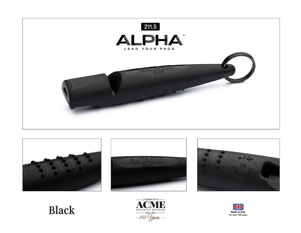 ACME Alpha 211.5 silbato para perros grandes, alcance largo y señal clara