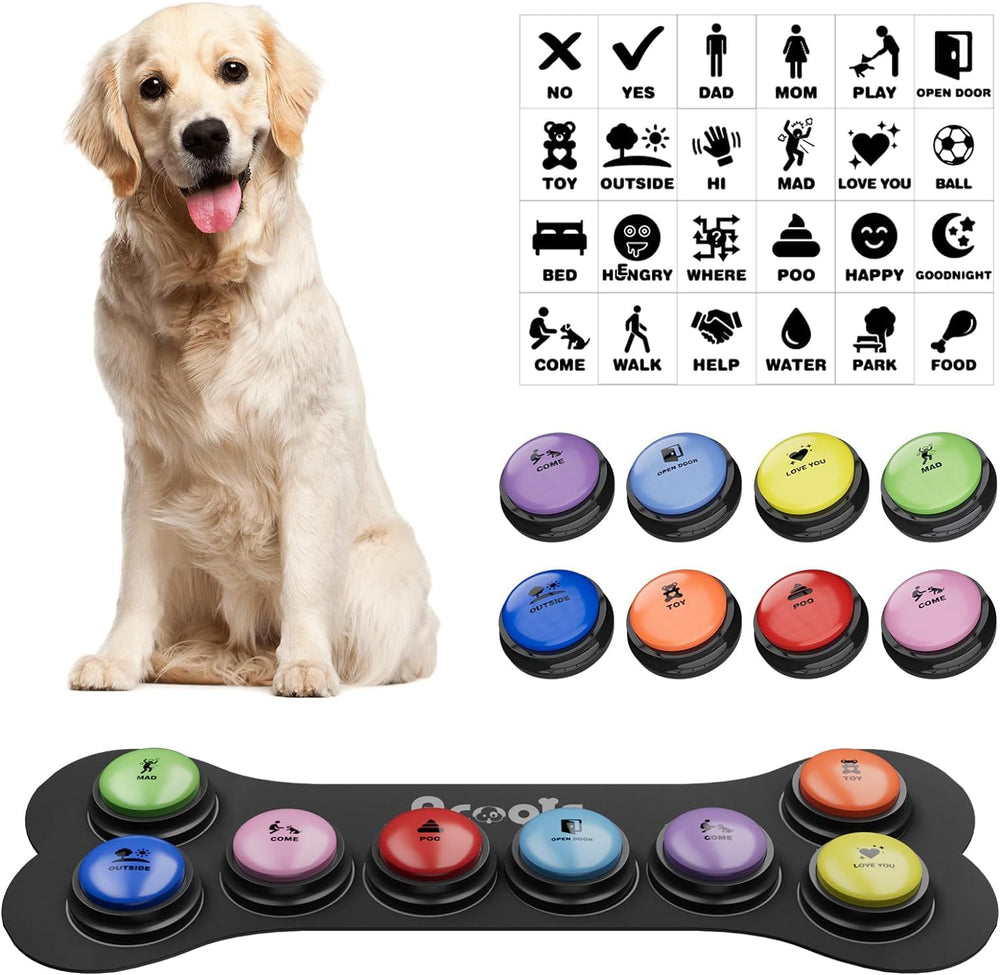 Botones Acools para comunicación canina, 8 piezas para interacción diaria