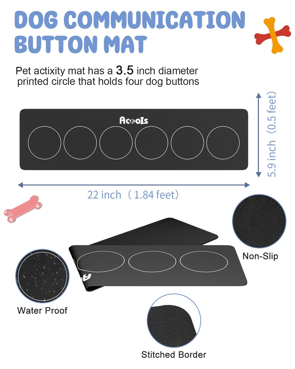 Acools grabación de 30 segundos, guarda comandos para tu mascota.