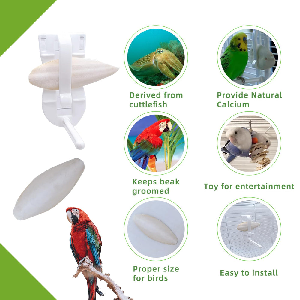 Acsist hueso de sepia para aves pequeñas, ideal para periquitos y canarios.