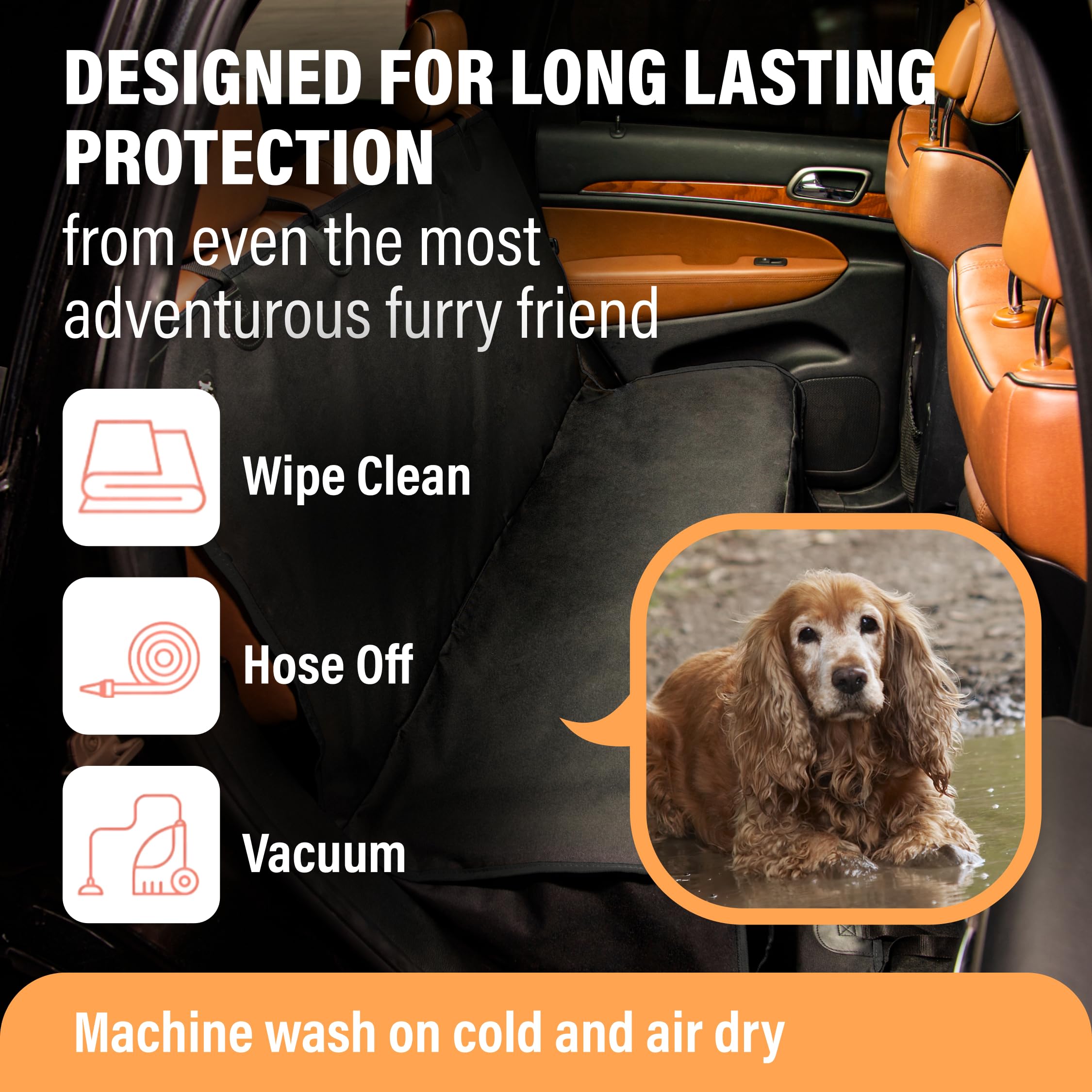 Active Pets cobertura total protege asientos y cuero contra pelo y agua