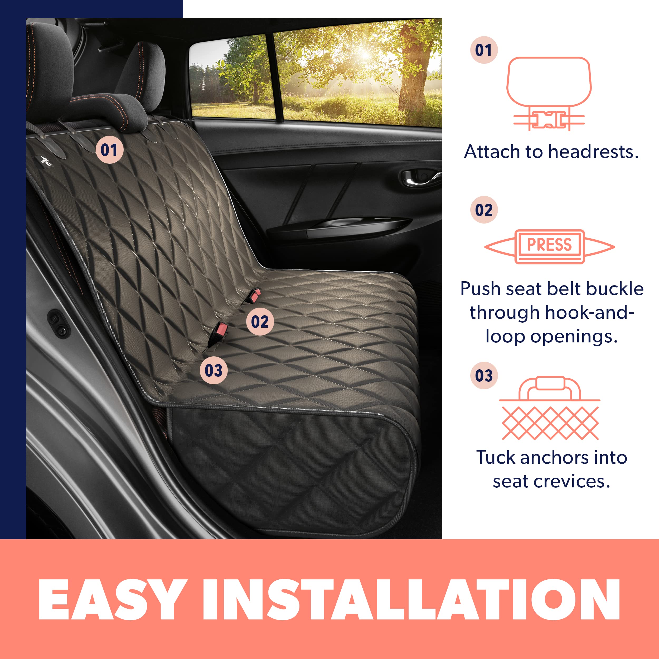 Active Pets instalación en 60 segundos para configurar rápidamente en cualquier coche.