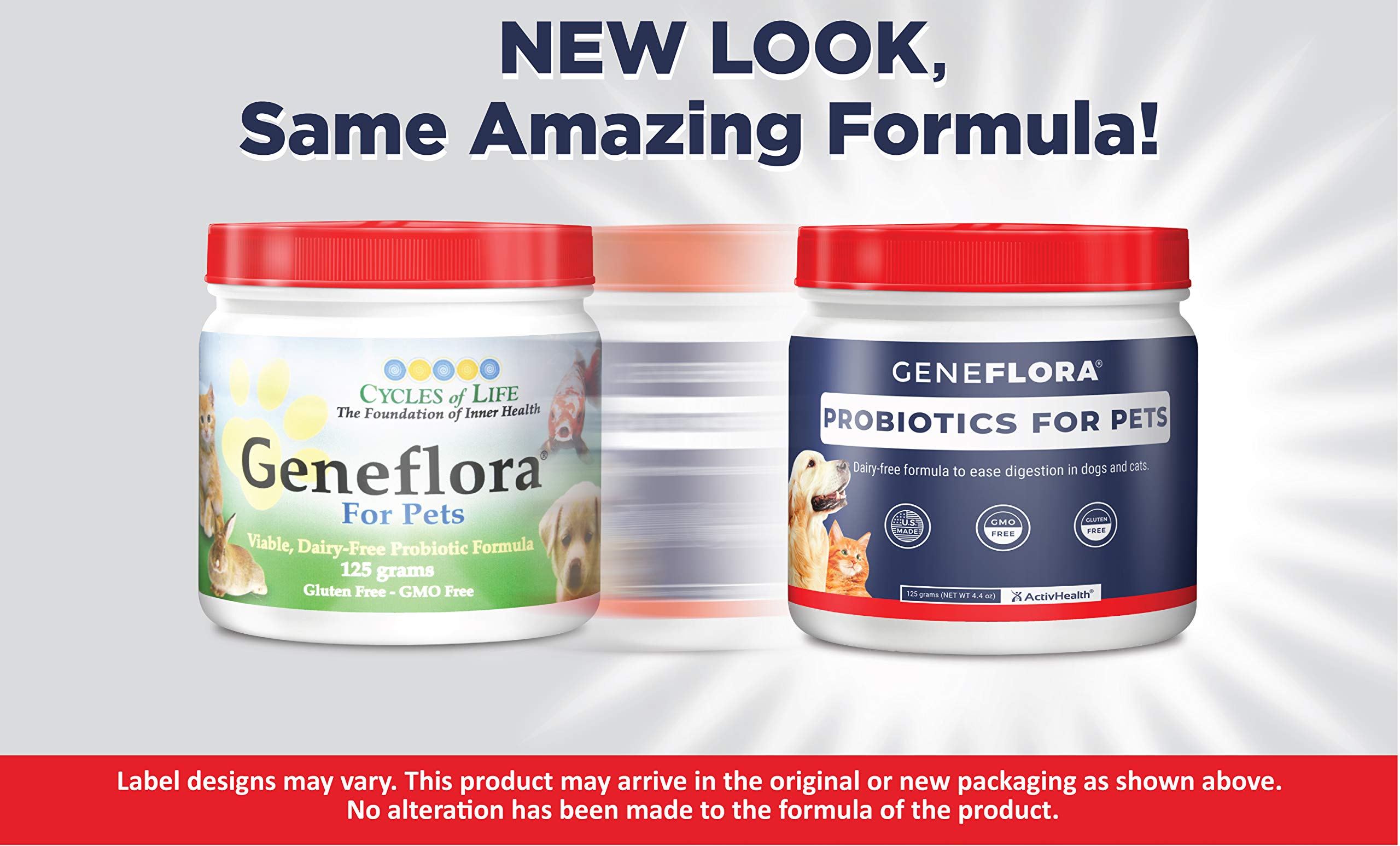Geneflora de ActivHealth: probióticos para mascotas en polvo para apoyo intestinal.