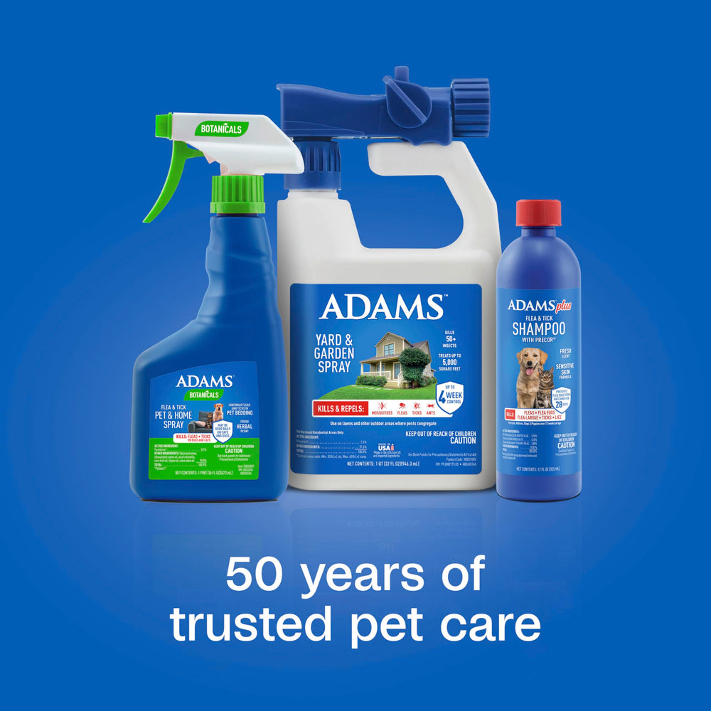 Superficies y textiles del hogar con ADAMS Botanicals de control de plagas.