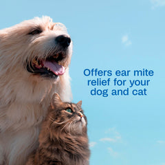ADAMS Tratamiento para ácaros del oído, para perros y gatos con orejas irritadas.