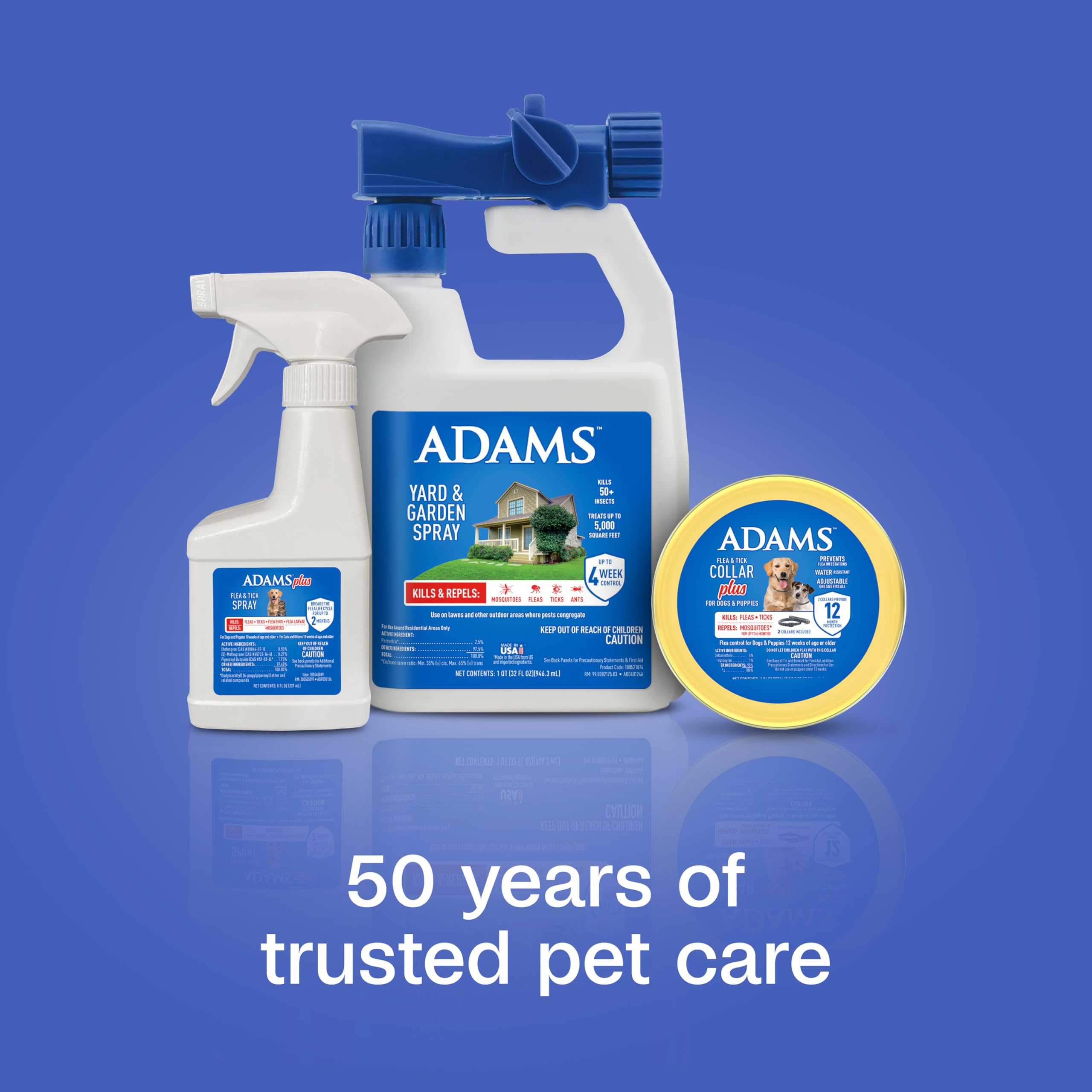 ADAMS Plus envase con gatillo para aplicación fácil y controlada.