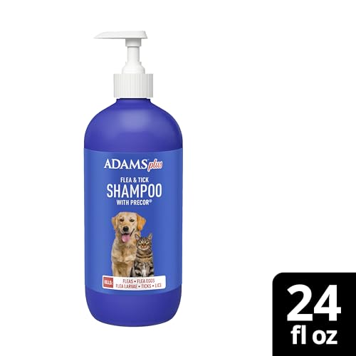 ADAMS Plus Champú apto para uso en perros, gatos, cachorros y gatitos.