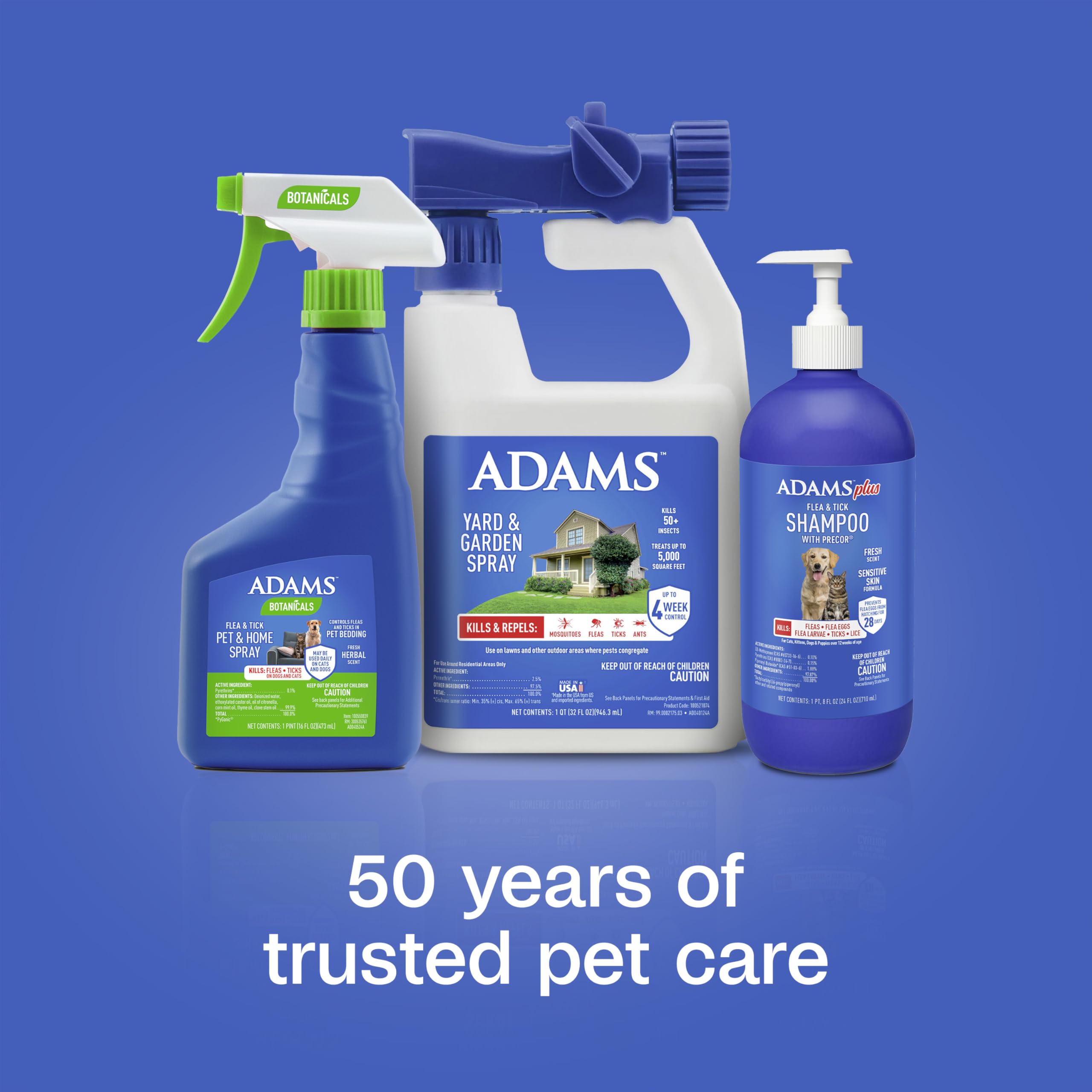 ADAMS Plus parfum léger laisse votre animal frais après le bain.
