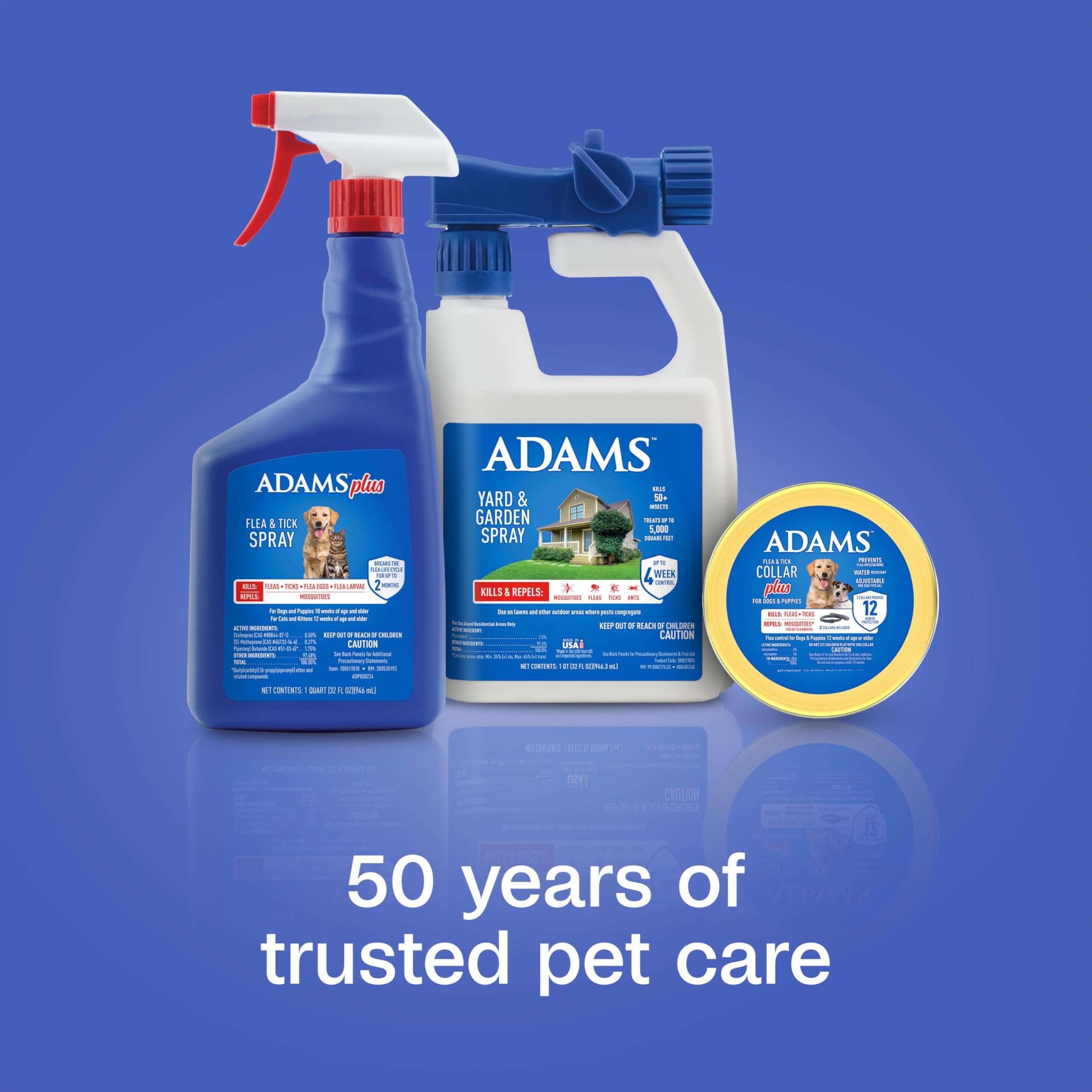 ADAMS Plus Spray para hogares con varias mascotas.