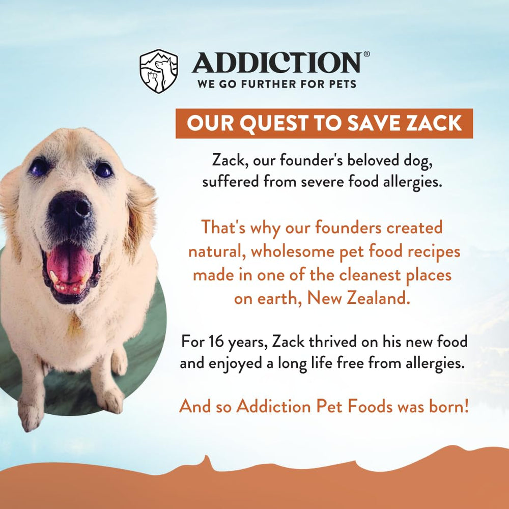 Tamaño de 4 onzas de Addiction Meaty Bites, snack práctico para llevar