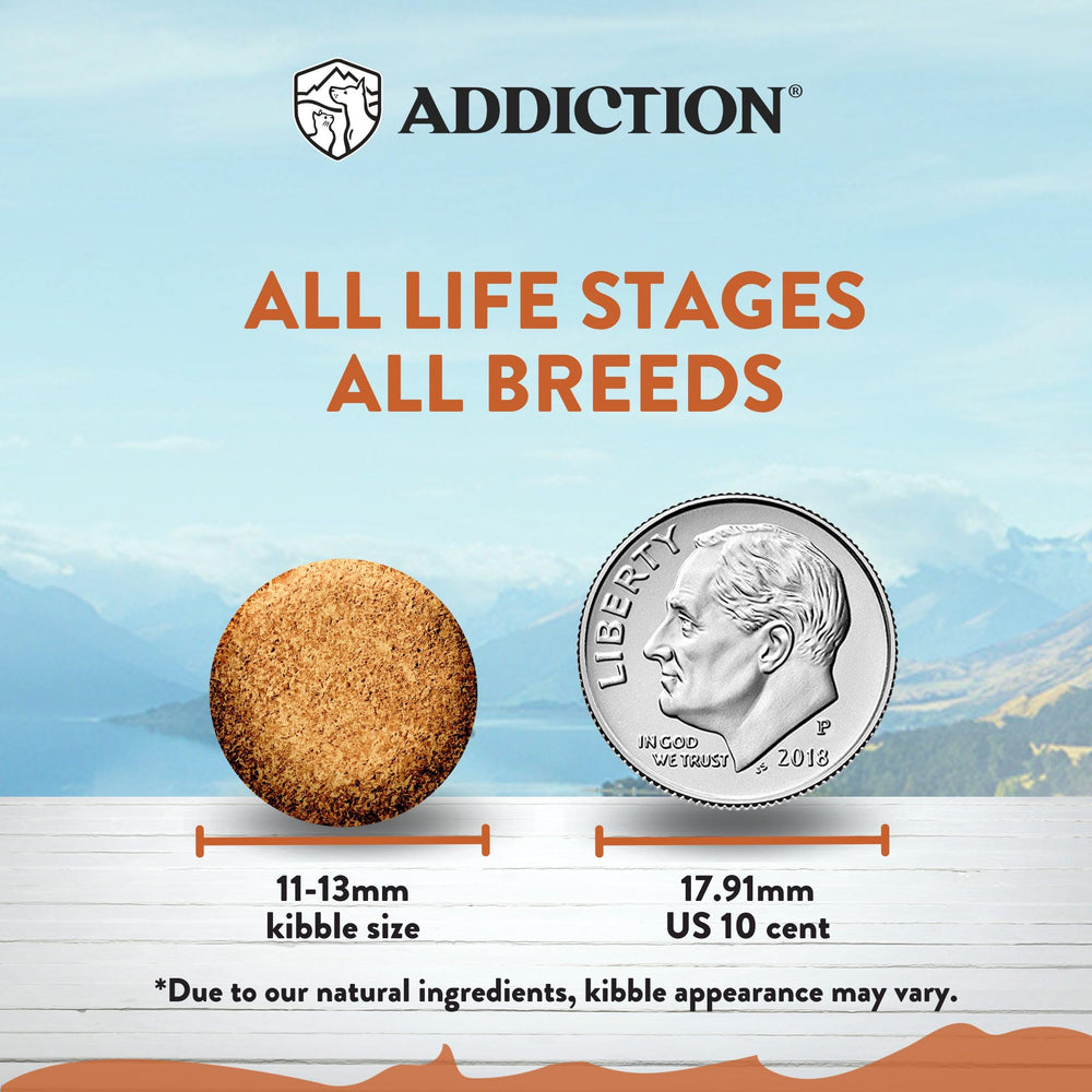 Addiction sin granos, fórmula completa para perros de todas las razas.