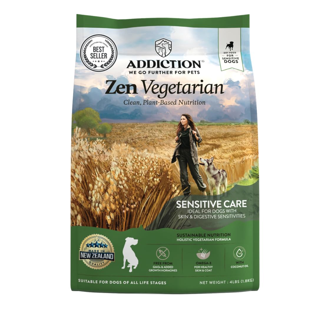 Addiction Zen: alimento seco vegetariano para perro, ideal para alergias a la carne