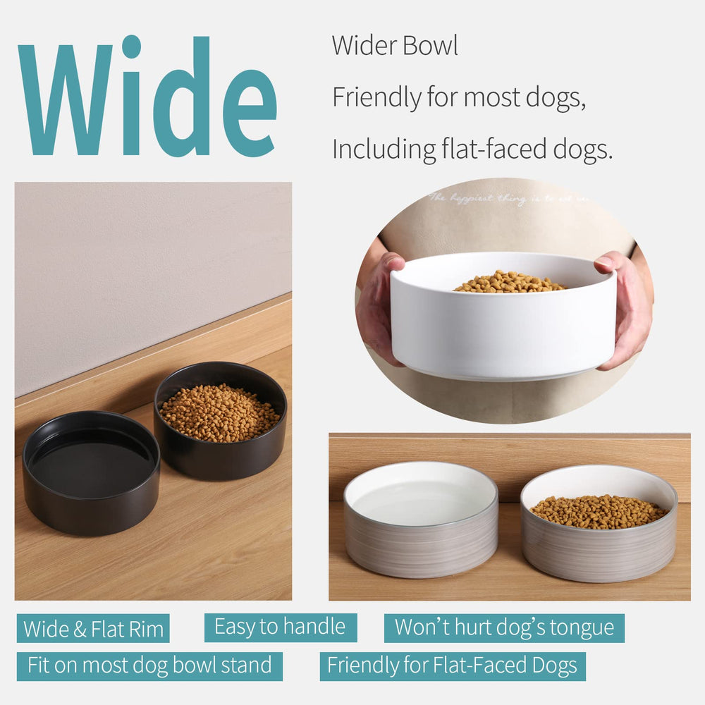 Diseño moderno con soporte de madera Addogyy para comida o agua.
