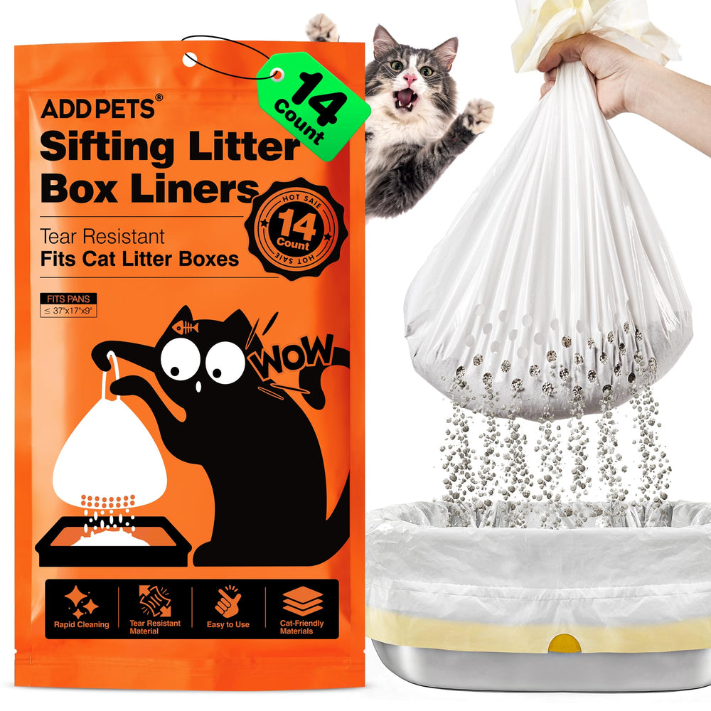 ADDPETS bolsas tamiz para arenero con ajuste seguro, ideal para limpieza eficiente