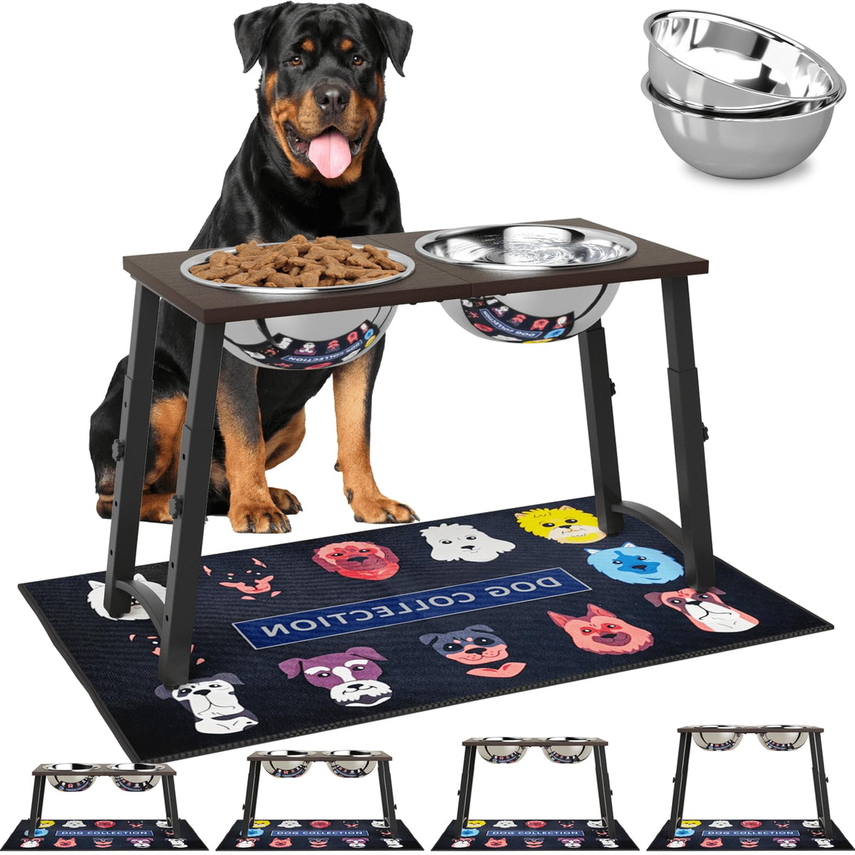 ADENGL tazones elevados para perros: comodidad ergonómica al comer.