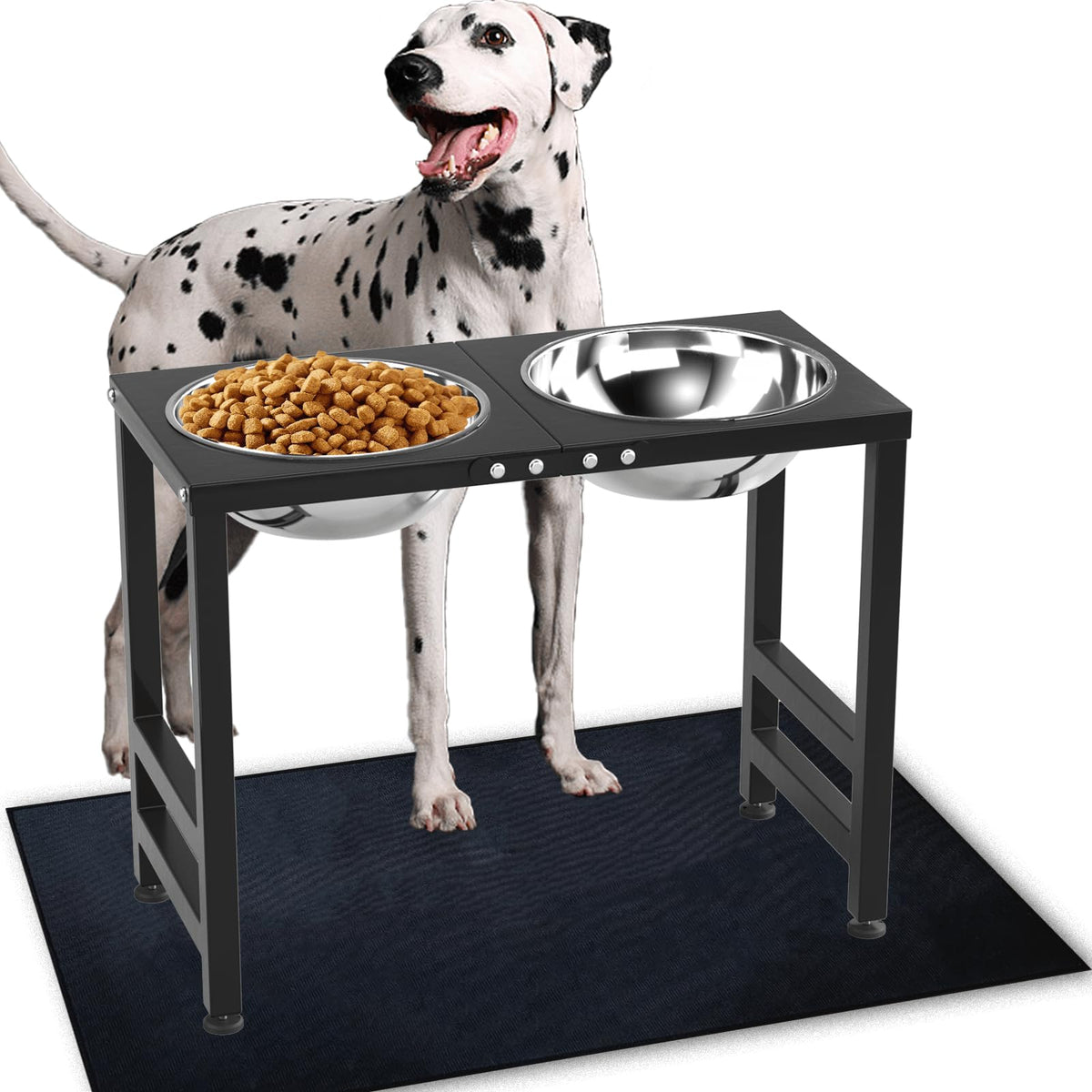Conjunto ADENGL de tazones elevados para perros grandes, altura de 17 pulgadas y capacidad 3000 ml.