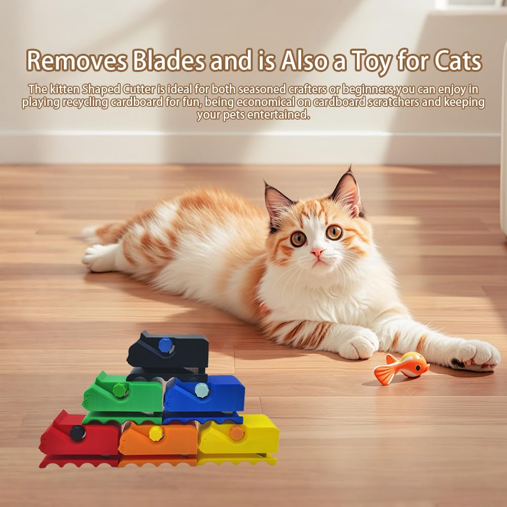 ADERROO proyectos con cartón para juguetes de gatos, cortes a medida.