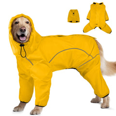 ADNIKIA capa impermeable para perros con capucha removible mantiene al perro seco