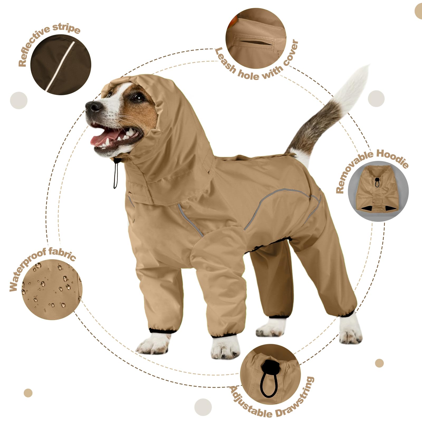 ADNIKIA capucha removible ofrece protección sin bloquear la vista del perro
