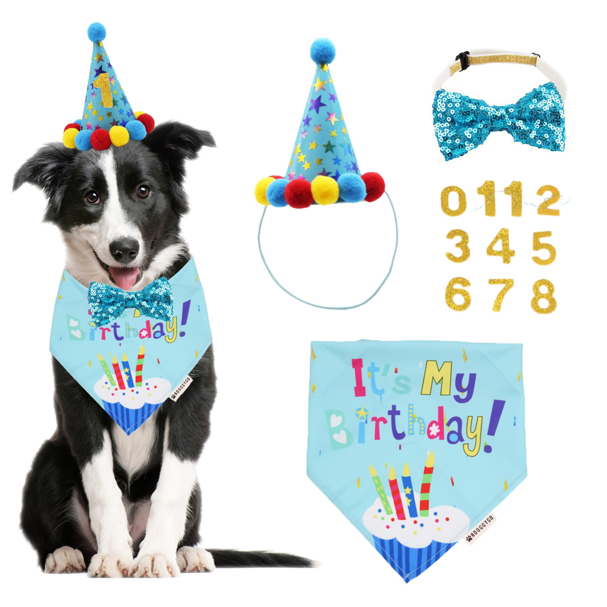 ADOGGYGO bandana-anniversaire chien: douceur et confort pour votre compagnon.
