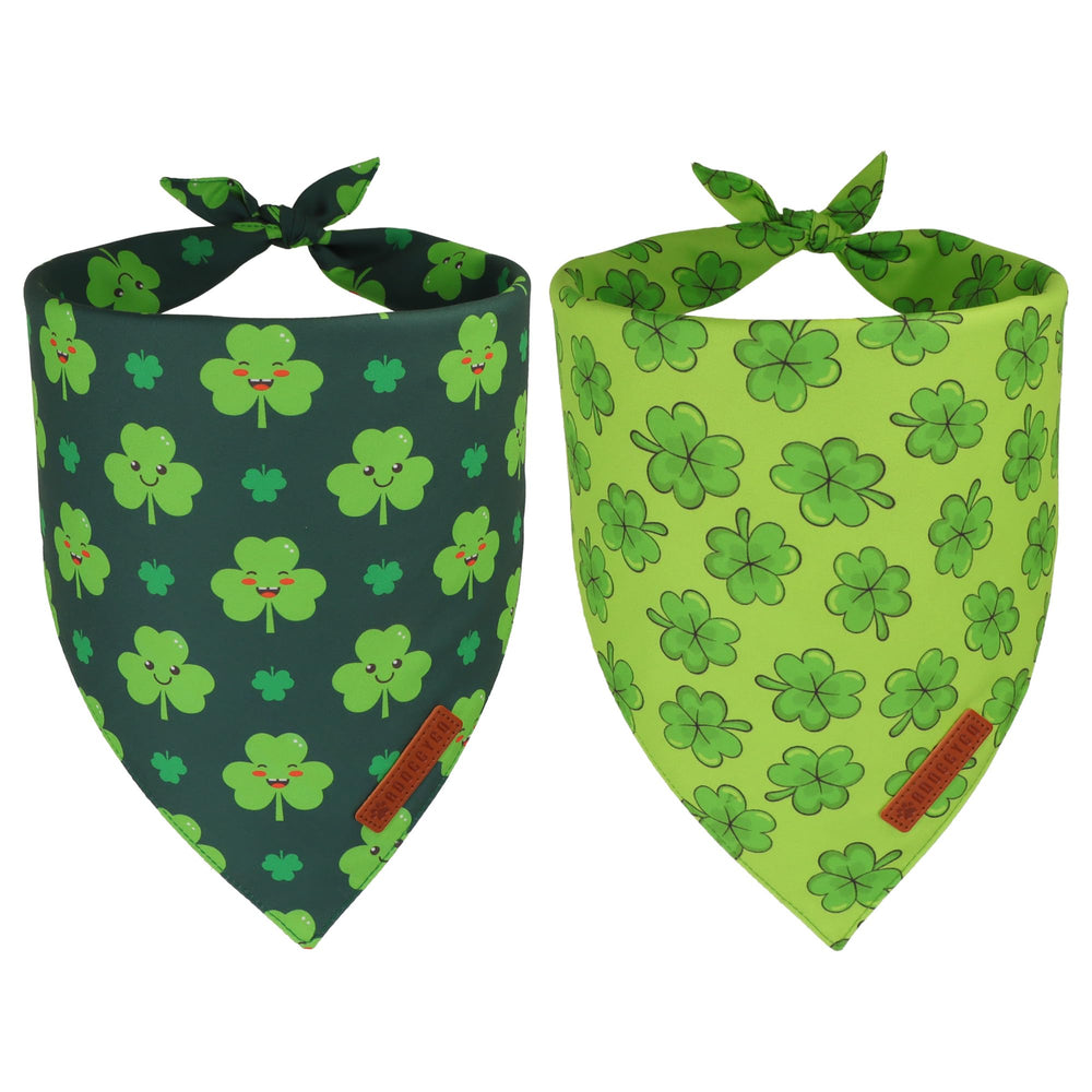 Bandana ADOGGYGO San Patricio en primer plano, ideal para celebrar Día de San Patricio