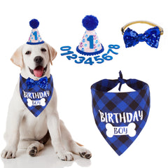 Gorra de cumpleaños ADOGGYGO con números para perros, perfecta para fotos memorables de tu perro.