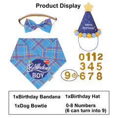 ADOGGYGO pajarita a cuadros para perro XL, complemento perfecto para la fiesta.