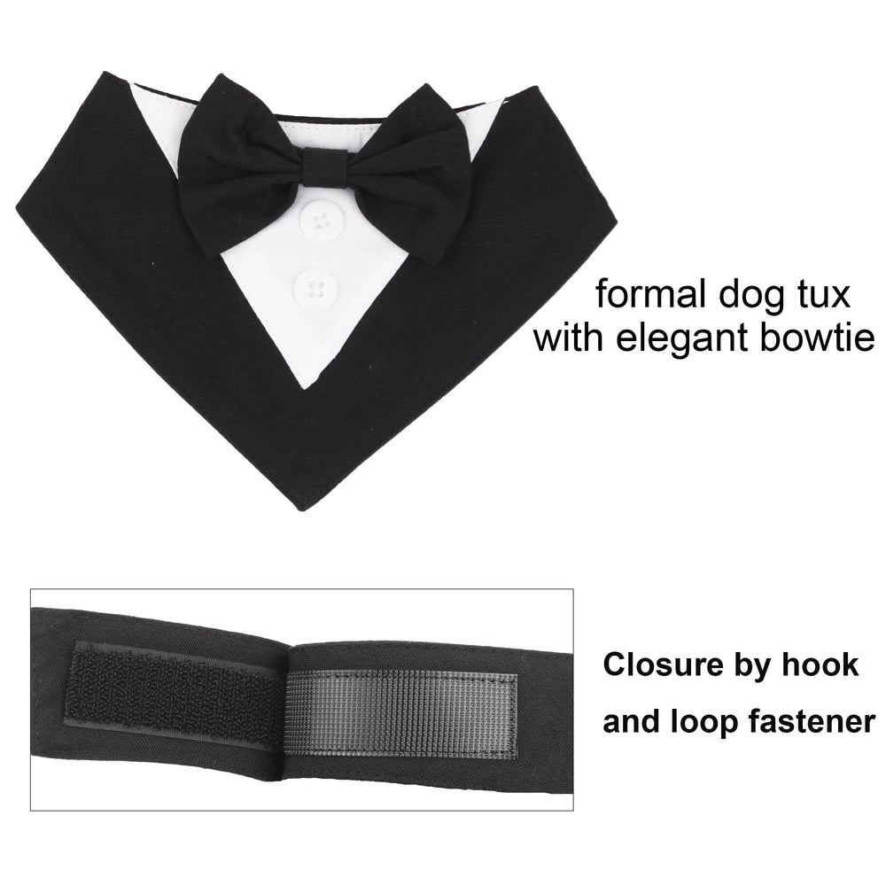 ADOGGYGO Tuxedo Chien Noir – coton-polyester doux et lavage facile