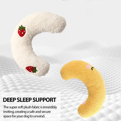 Almohada adopet tamaño compacto, ideal para gatos y perros pequeños.