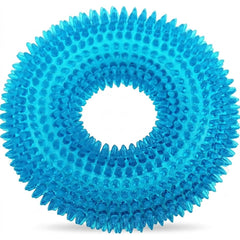 ADUCK donut azul con chirrido para masticación divertida