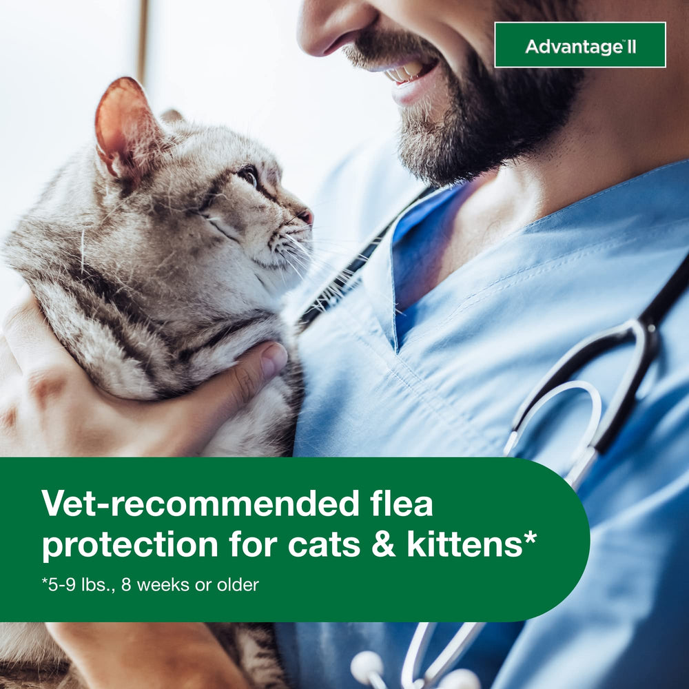 Advantage II Gato Pequeño: protección de 30 días tras la aplicación.