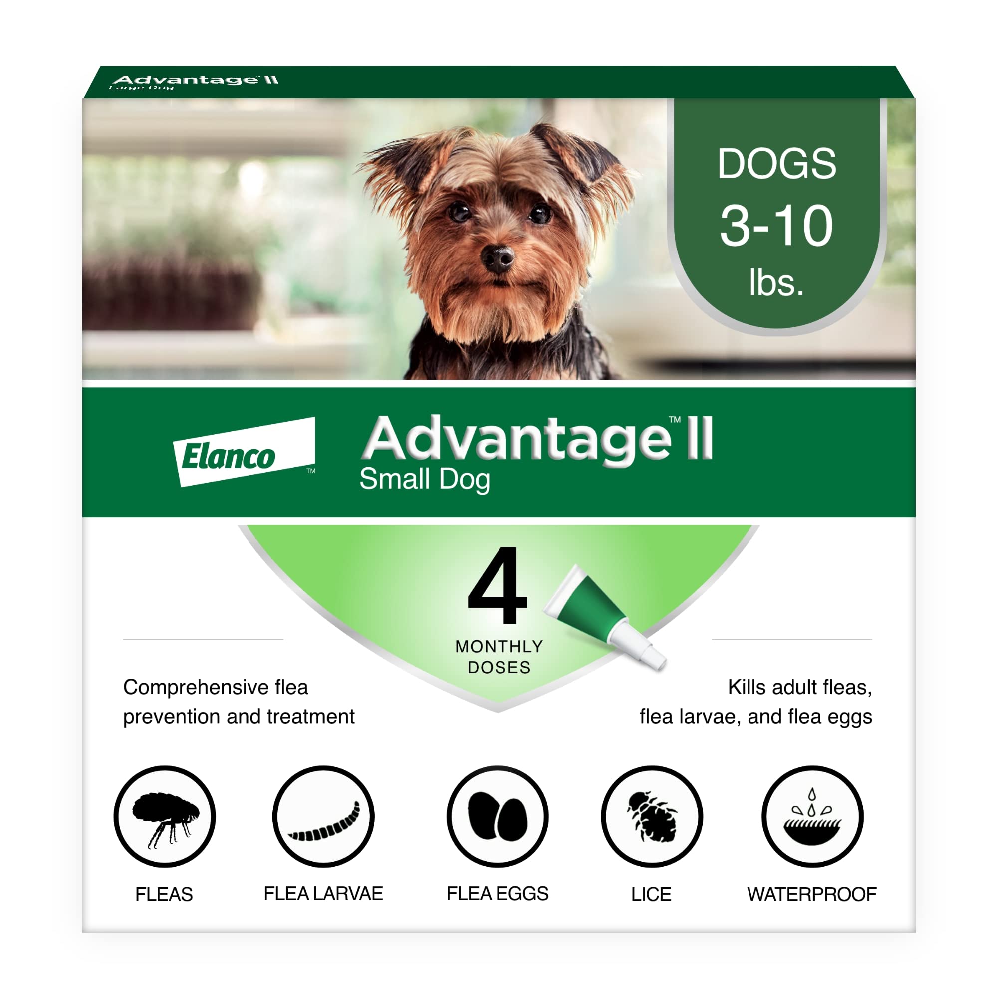 Advantage II para perro pequeño, aplicación rápida y fácil