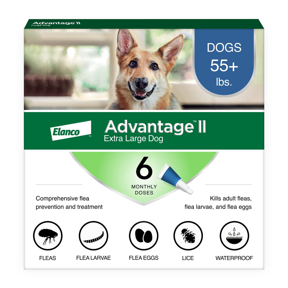 Advantage II XL: aplicación rápida en el pelaje para control inmediato de pulgas.